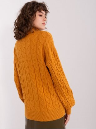 Tamsiai geltonos spalvos megztinis MGZ0066