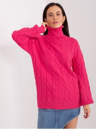 Rožinės spalvos megztinis MGZ0066