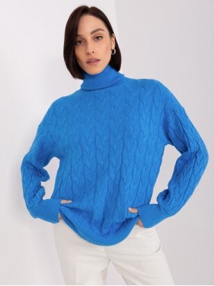 Mėlynos spalvos megztinis MGZ0066