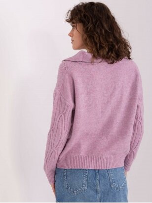 Violetinės spalvos megztinis MOD2432