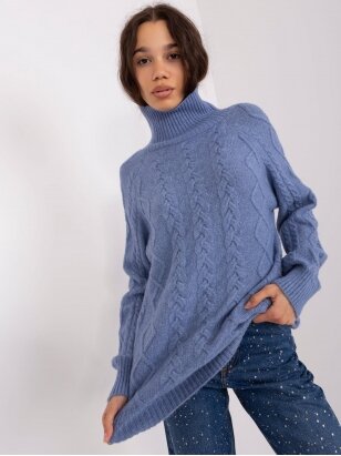 Mėlynos spalvos megztinis MGZ0068