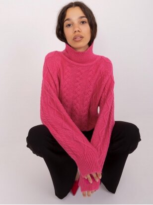 Tamsiai rožinės spalvos megztinis MGZ0068