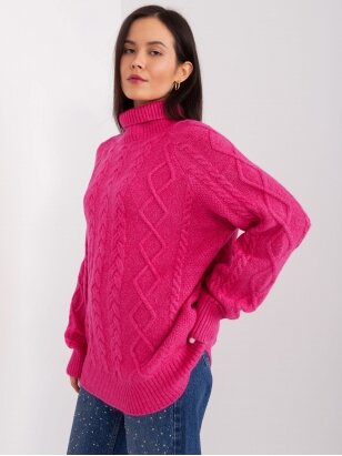 Rožinės spalvos megztinis MGZ0068