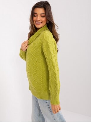 Šviesiai žalios spalvos megztinis MGZ0068