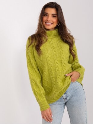Šviesiai žalios spalvos megztinis MGZ0068