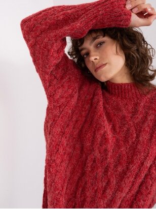 Tamsiai raudonos spalvos megztinis MGZ0071