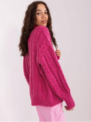 Rožinės spalvos megztinis MGZ0071