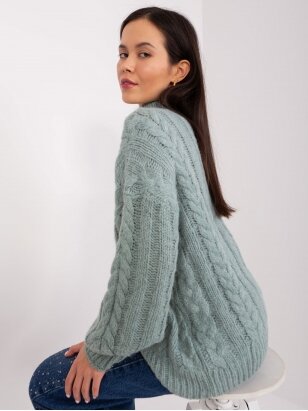 Mėtinės spalvos megztinis MGZ0071