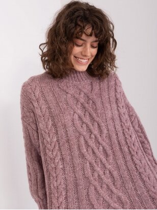 Violetinės spalvos megztinis MGZ0071