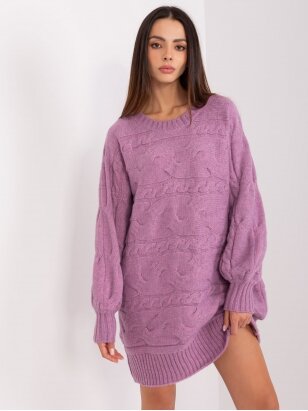 Violetinės spalvos megztinis MGZ0072