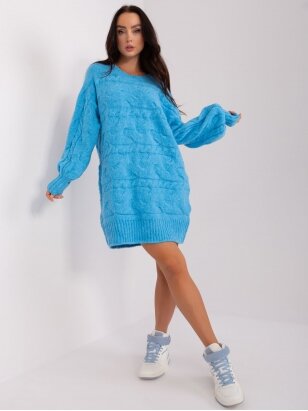 Mėlynos spalvos megztinis MGZ0072