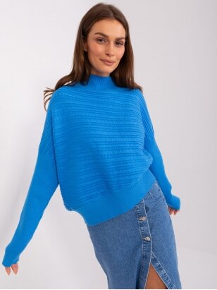 Mėlynos spalvos megztinis MGZ0075