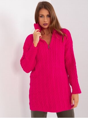 Rožinės spalvos megztinis MGZ0087