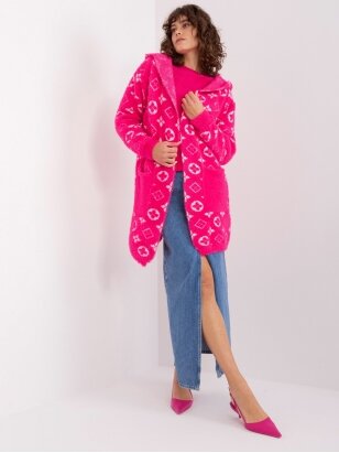 Rožinės spalvos megztinis MGZ0088