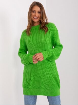 Šviesiai žalias megztinis MOD2431