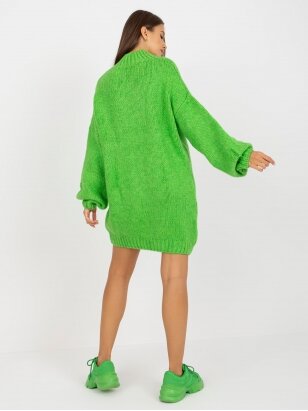 Šviesiai žalios spalvos megztinis MOD2186