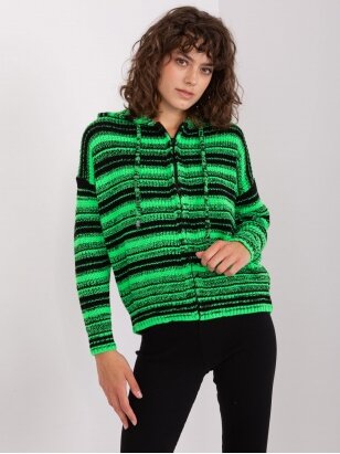 Juodos ir žalios spalvos megztinis MGZ0098