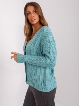 Mėtinės spalvos megztinis MGZ0104