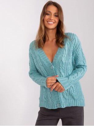 Mėtinės spalvos megztinis MGZ0104
