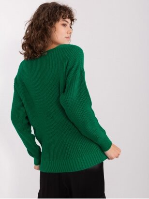 Tamsiai žalios spalvos megztinis MGZ0109