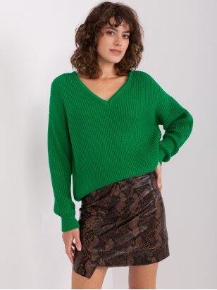 Žalios spalvos megztinis MGZ0110