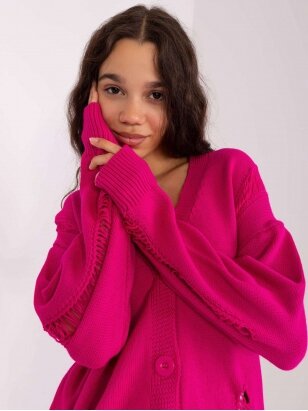 Rožinės spalvos megztinis MGZ0115