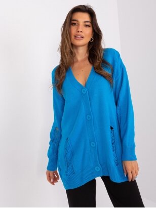 Mėlynos spalvos megztinis MGZ0115