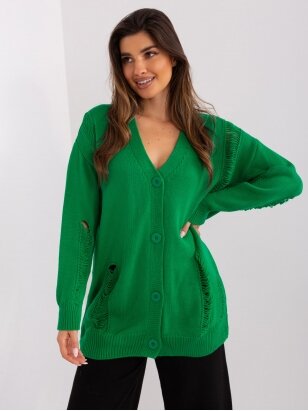 Žalios spalvos megztinis MGZ0115