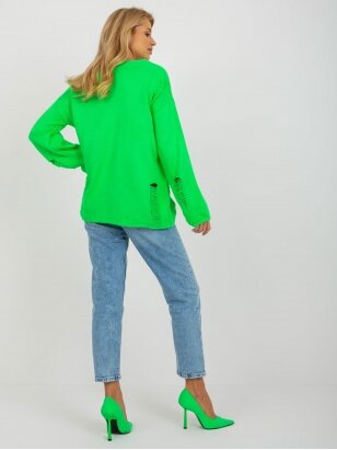 Neoninės žalios spalvos megztinis MGZ0116