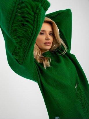 Tamsiai žalios spalvos megztinis MGZ0116