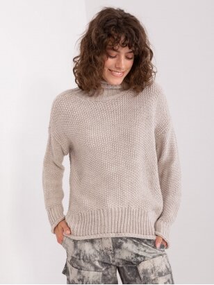 Smėlinės spalvos megztinis MGZ0118