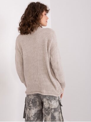 Smėlinės spalvos megztinis MGZ0118