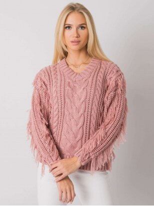 Tamsiai rožinės spalvos megztinis MGZ0133