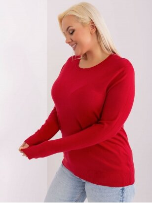 Raudonos spalvos megztinis MGZ0254