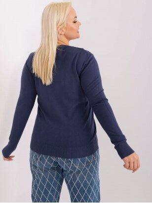Tamsiai mėlynos spalvos megztinis MGZ0254