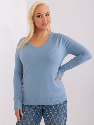 Mėlynos spalvos megztinis MGZ0255