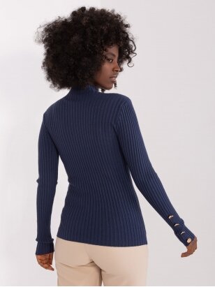 Tamsiai mėlynos spalvos megztinis MGZ0257