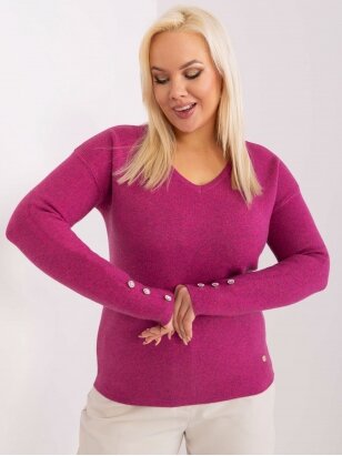 Violetinės spalvos megztinis MGZ0249
