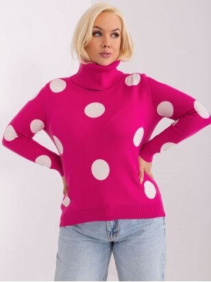 Rožinės spalvos megztinis MGZ0250