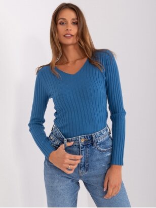 Mėlynos spalvos megztinis MGZ0251