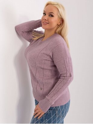 Violetinės spalvos megztinis MGZ0265