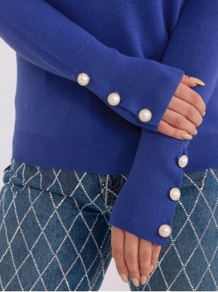 Mėlynos spalvos megztinis MGZ0270