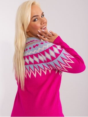 Rožinės spalvos megztinis MGZ0274