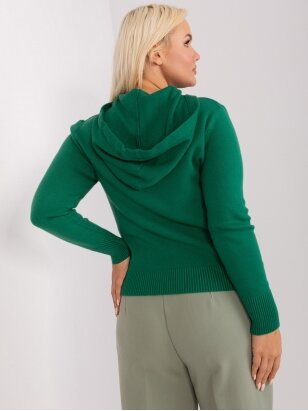 Tamsiai žalios spalvos megztinis MGZ0276
