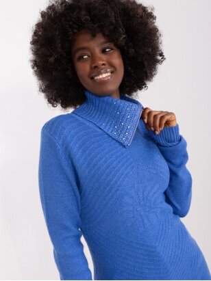 Mėlynos spalvos megztinis MGZ0278