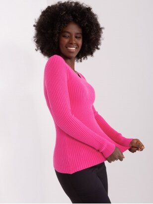 Rožinės spalvos megztinis MGZ0281