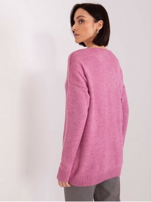 Šviesiai violetinės spalvos megztinis MGZ0295