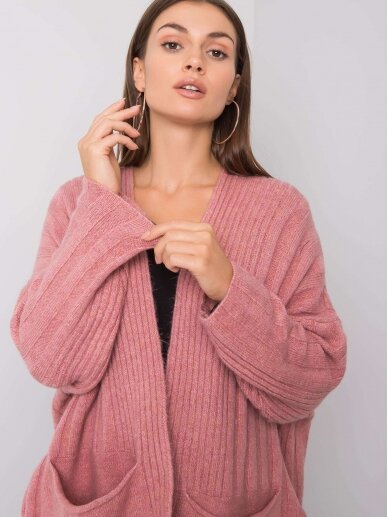 Tamsiai rožinės spalvos megztinis MGZ0037 2