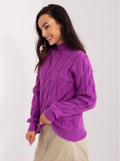 Violetinės spalvos megztinis MGZ0047 2