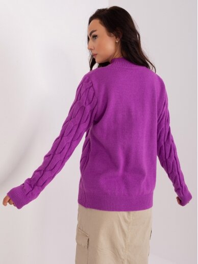 Violetinės spalvos megztinis MGZ0047 3